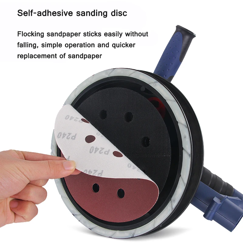 xx-NewElectric Wall Sanding Machine With Lamp Self-Priming Dust-Free Wall Sandpaper Machine Sanding Wall Sanding Machine 220V