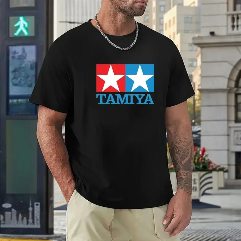 Vintage Europe 90s TAMIYA Legendary Men's Kids T-shirt Cotton Printed Casual Loose Short Sleeve Oversize Shirt Top