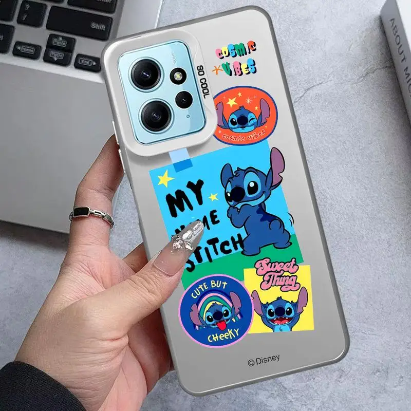 phone case for Xiaomi Redmi note 12 13 pro plus 11 10 11pro 12s 12pro 5g fundas hard shell couvres Disney Stitch Angie Cool Art