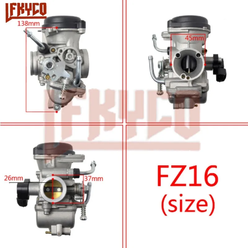 26mm Motorcycle Carburetor 2 Stroke for Yamaha FZ16 FZ 16 BYSON FZS SZ16 FZS FAZER 150 V1 Gasoline Racing Moto Carb Acsessories