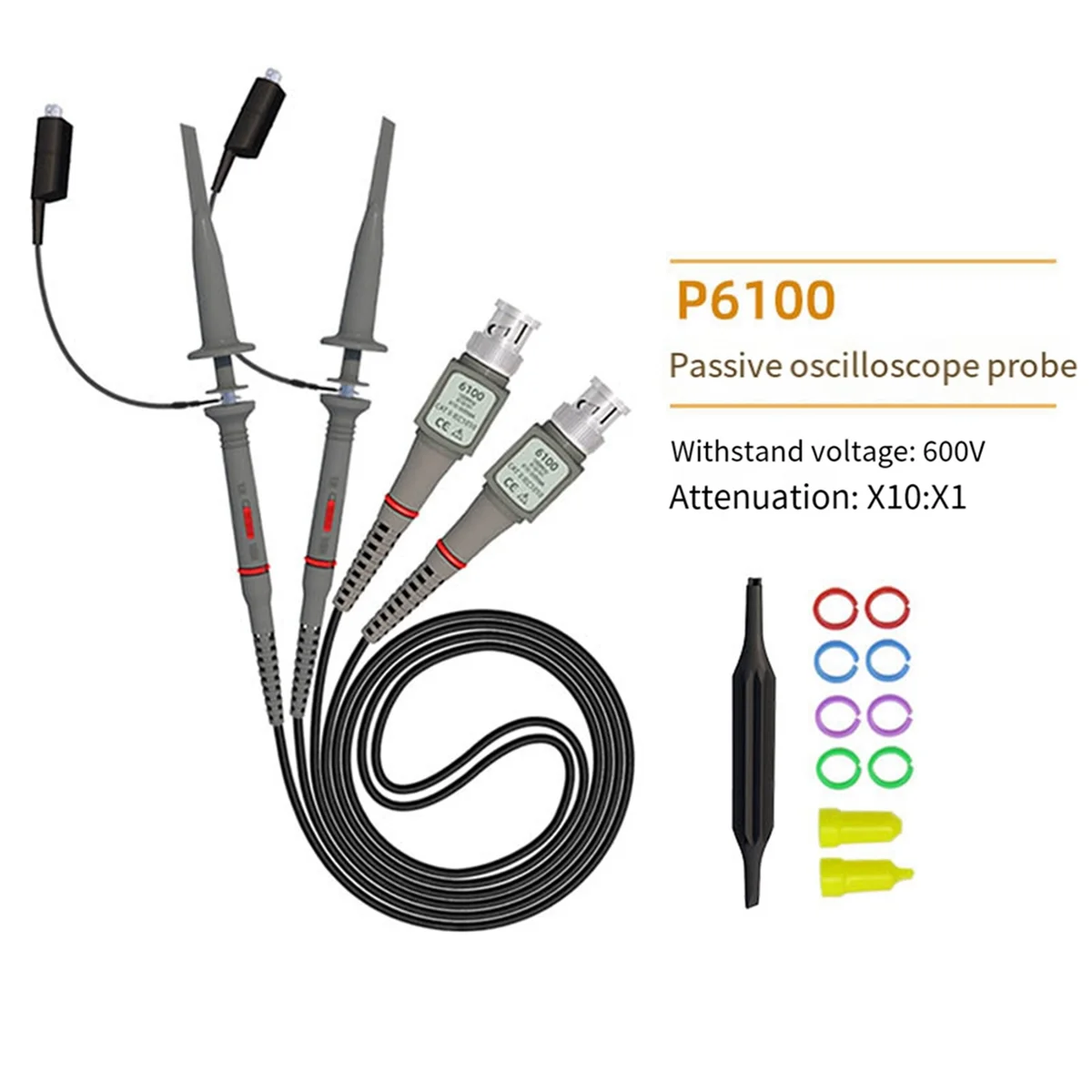 HOT 2 Pack Universal P6100 Osc - Oscilloscope Probe 100Mhz 10X ulasan dan harga