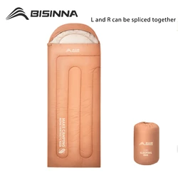BISINNA Sleeping Bag Thickened Adult Single Portable Outdoor Camping Winter Cold and Warm Can Be Spliced Double Quilt