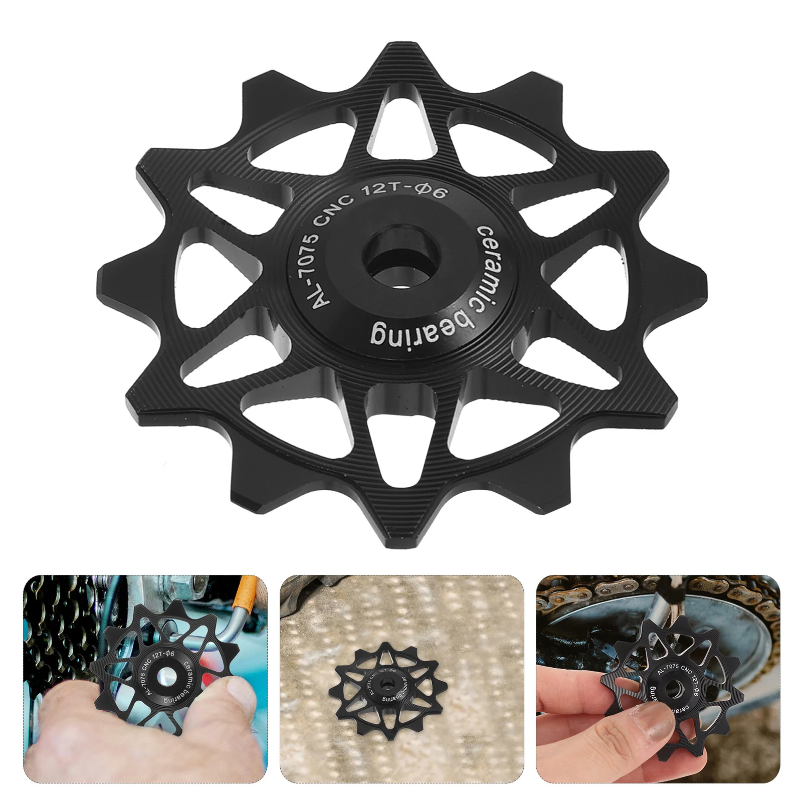 

Ceramic Derailleur Pulley Wheel Aluminum Alloy Rear Derailleur Roller For Mountain Bike Bicycle Road Cycling Replacement