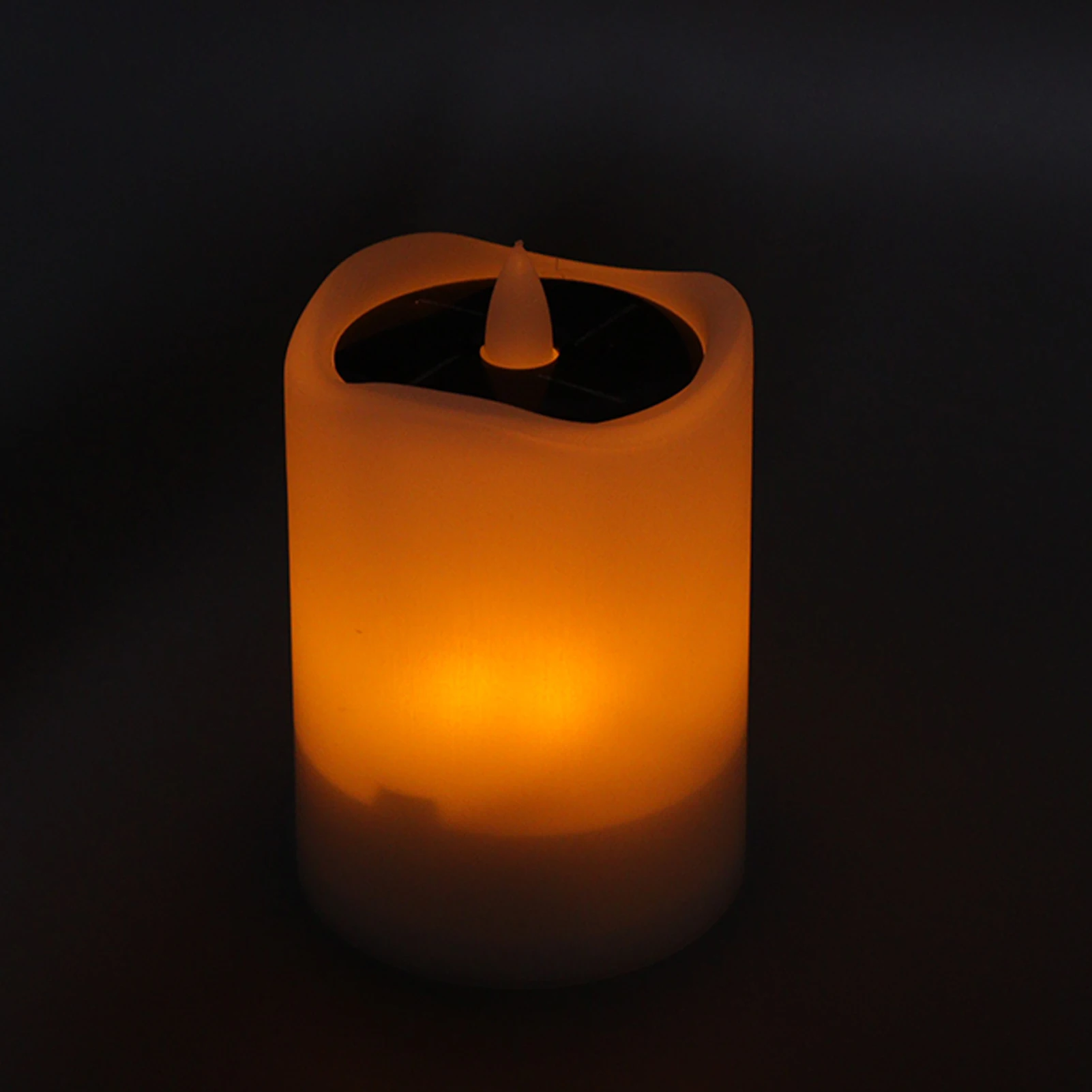 

Z20 Solar Powered LED Candle Light Yellow Flicker Tea Lamp Courtyard Solar Decorative Lamp for Festival Wedding Party Home Decor