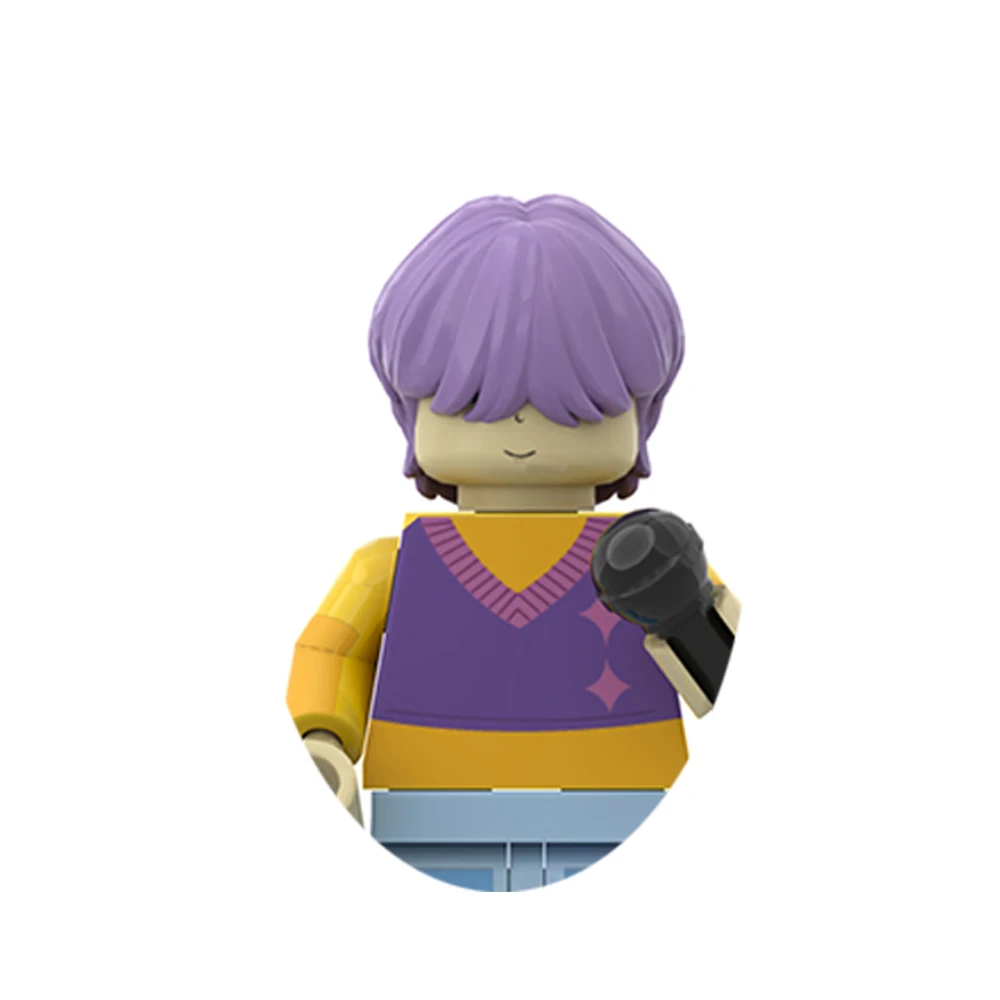 Nowy KPop Demon Hunters Rumi Klocki Konstrukcyjne Model do Składania Lalka Zabawka dla Dzieci Prezent na Urodziny