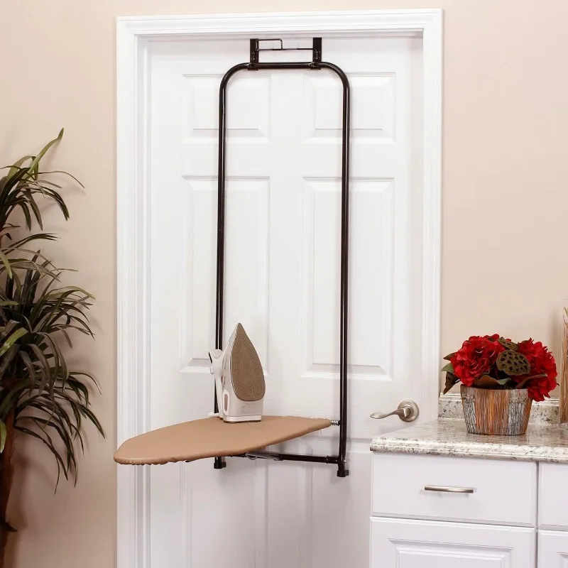 Bronze Door Small Board with Iron Holder, Ironing Board Table