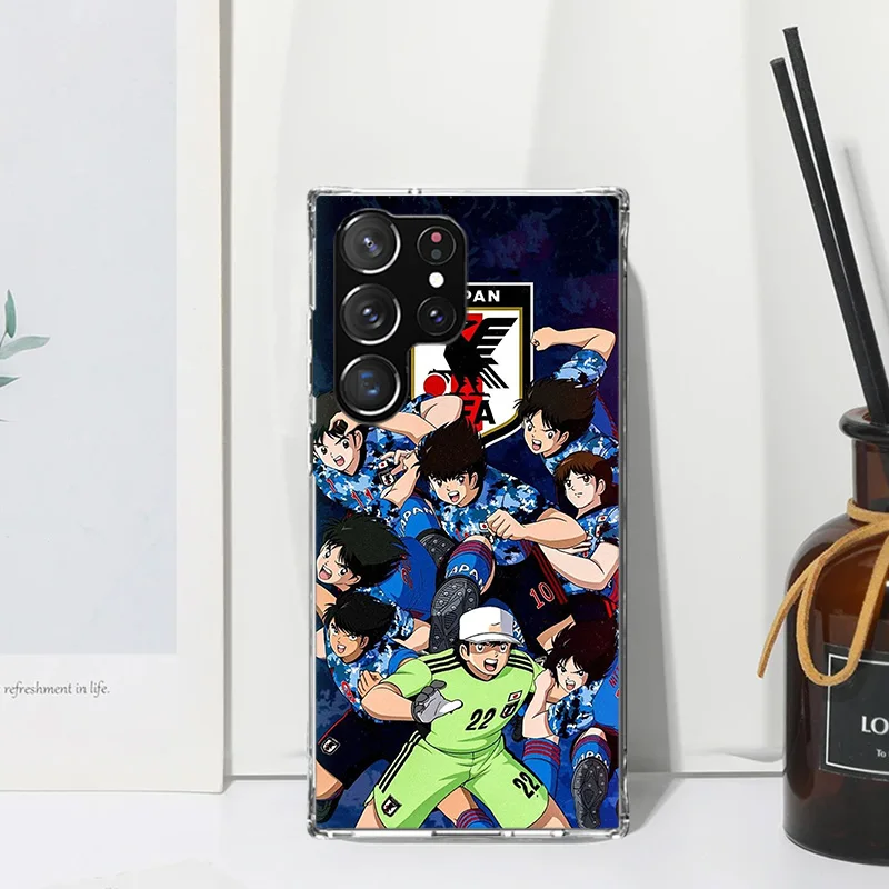 Captain Tsubasa Anime Phone Case For Samsung Galaxy S24 S23 S22 S21 Fe S20 Ultra S10 S9 + S8 Plus S10E Art Fundas Back Cover