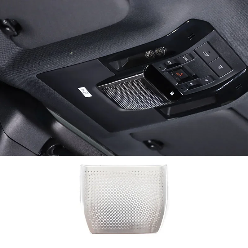 

For Toyota Land Cruiser 250 2024 stainless steels Front reading lamp horn Decoration cover Interior Modification Accessories