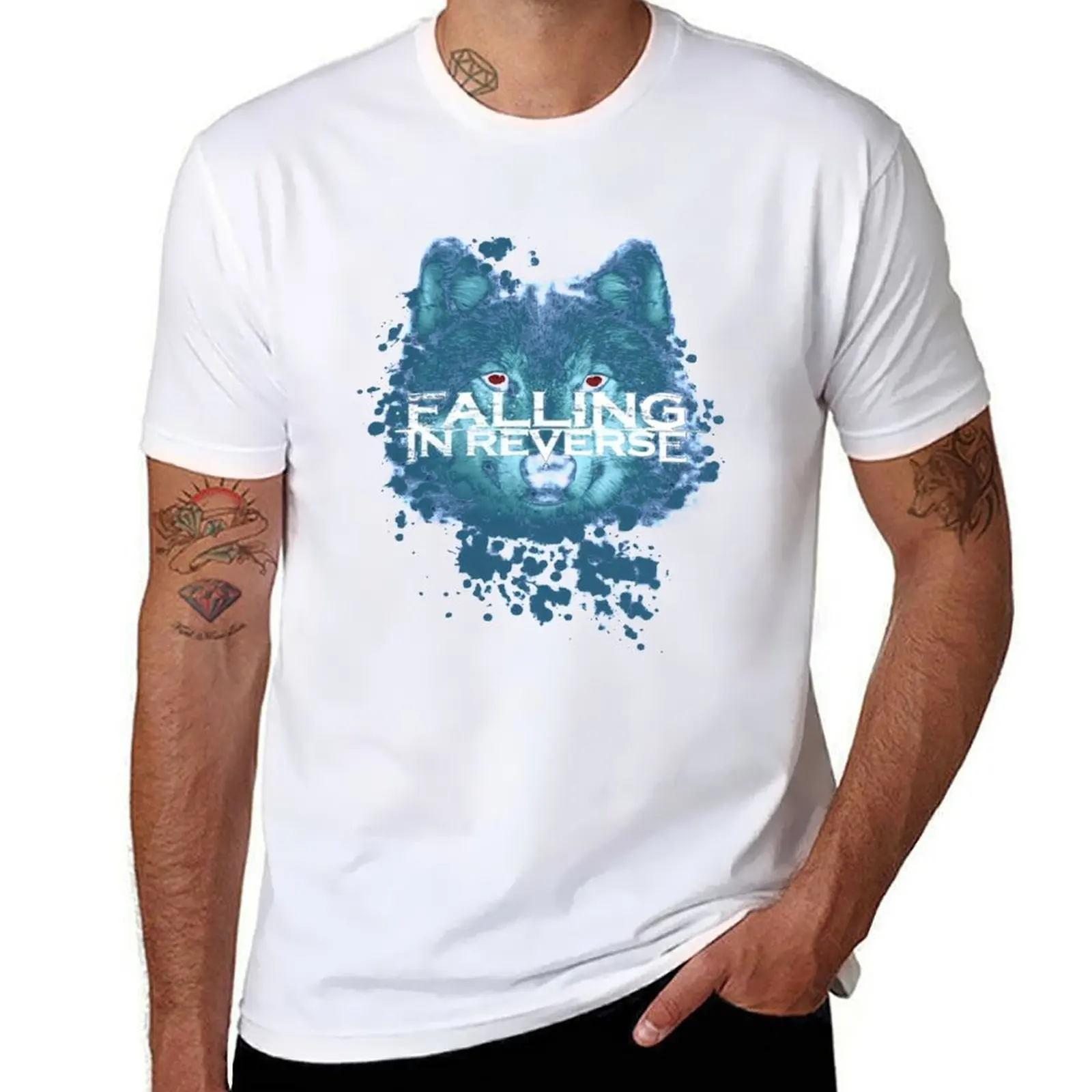 

Animal blue faling coming home rock love music T-Shirt cotton t shirts high quality man t shirt heavy cotton T-Shirt