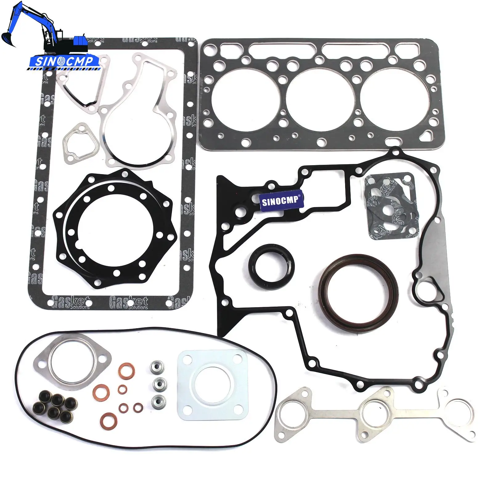 Engine Cylinder Gasket Kit 1G823-99350 For Kubota BX2230D BX2350D BX2360 Sub Compact Tractor RTV900G RTV900G9 RTV900R RTV900R6