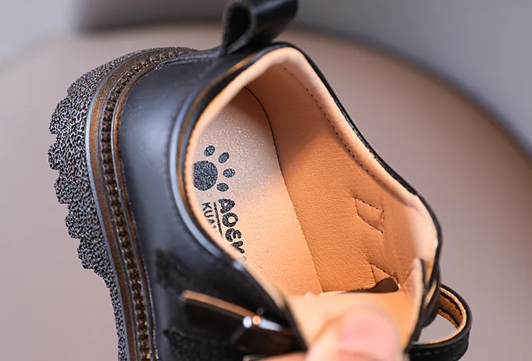 2026 Kinder Herbst Lederschuhe Lässige Schulschuhe für Jungen und Mädchen Einzelschuh Größe 21-30 Kleinkind Schwarz Braun Runde Zehenpartie Freizeitschuhe für Kinder – Detail 13