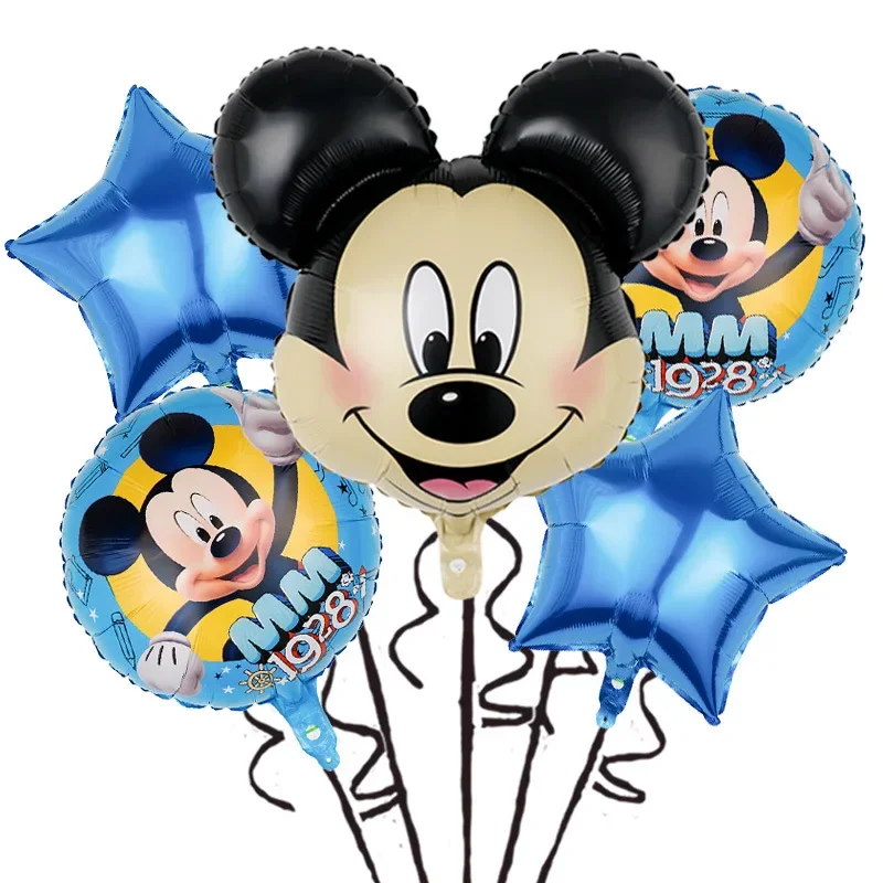 Disney Cartoon 24 inch Mickey Head Minnie Birthday Decorative Balloon Set