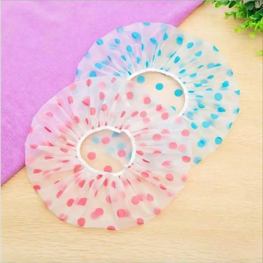 Reusable shower cap, plastic spa shower cap, bathroom waterproof shower cap, suitable for bathroom, spa