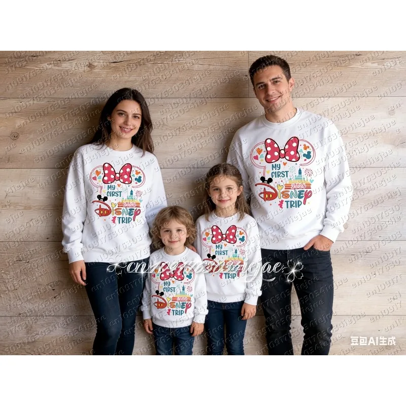 

2026 New Women and Kids Retro Cute Round-neck Hoodie Vintage Unisex Streetwear Oversized Loose Casual Stylish Hoodie