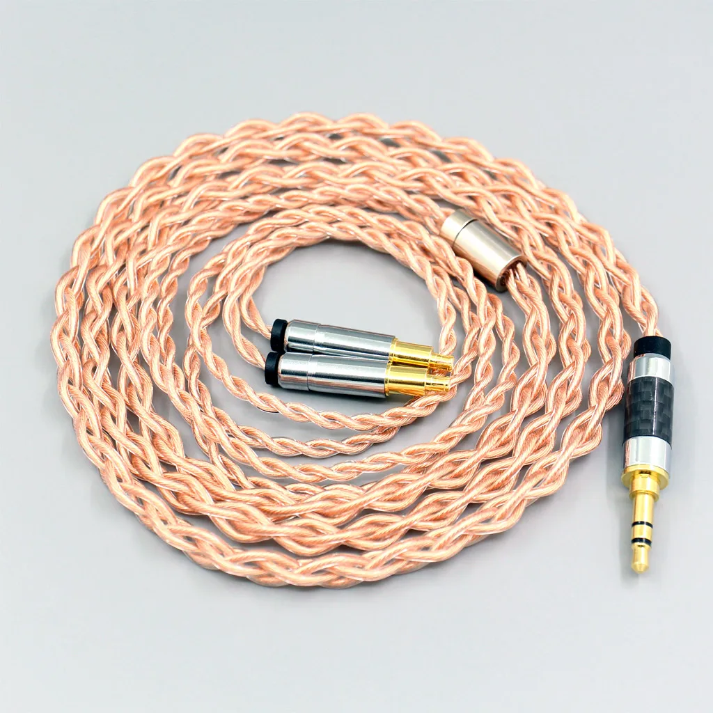 4 Core 1.7mm Litz HiFi-OFC Earphone Braided Cable For Audio Technica ATH-ADX5000 ATH-MSR7b 770H 990H A2DC Headphone LN008078