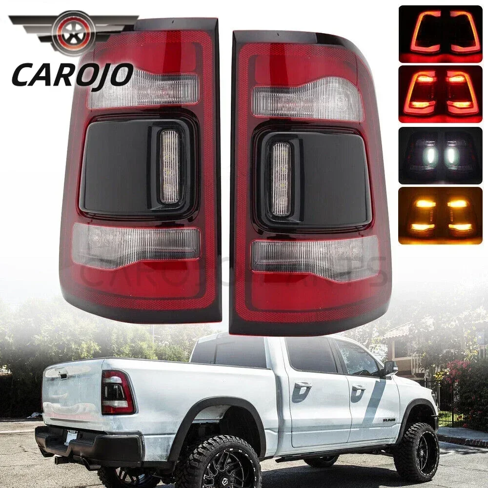 LED Left / Right Tail Light 55112992AC/ 55112993AC with no blind spots For Dodge RAM 1500 2019 2020 2021 2022 LED Rear Lamps