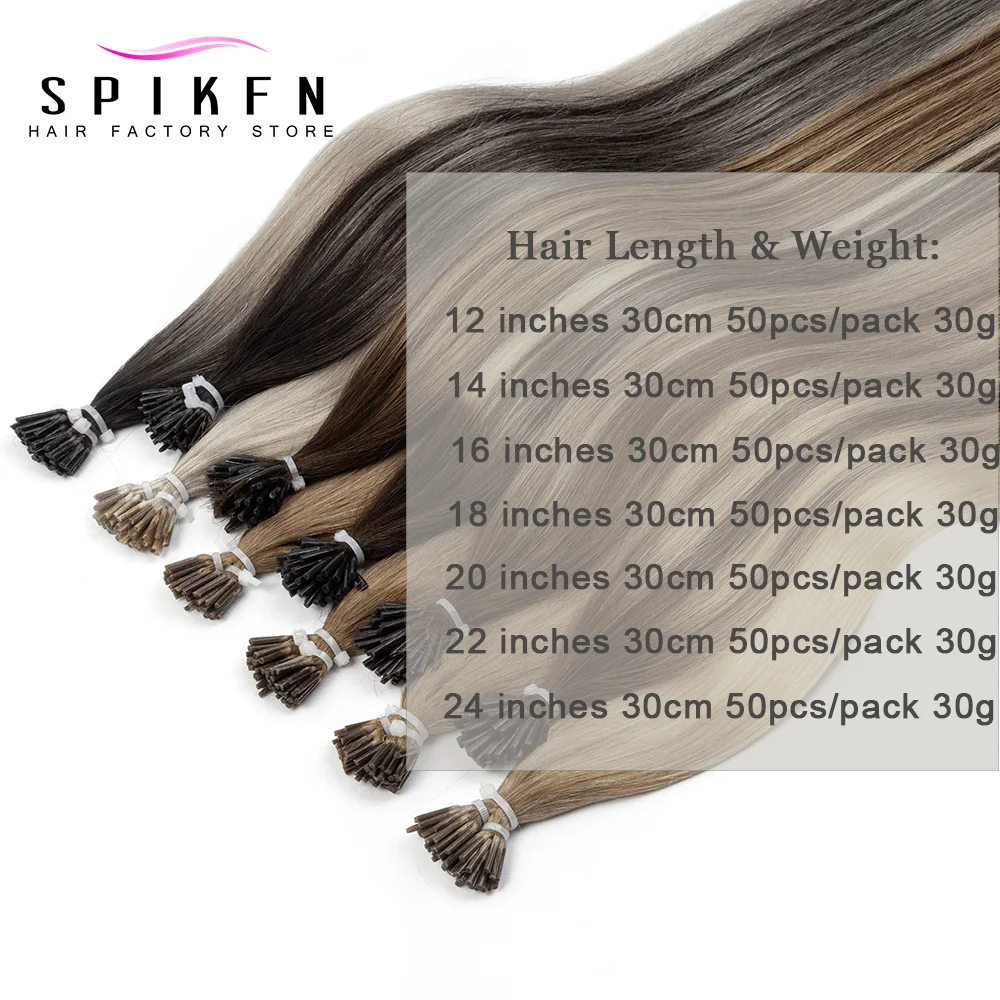 شقراء براون I تلميح وصلات شعر طبيعي حقيقي الإنسان الانصهار الشعر قليلا رقيقة الكيراتين الشعر 14-20 بوصة 30 جرام لا خواتم لسيدة #4