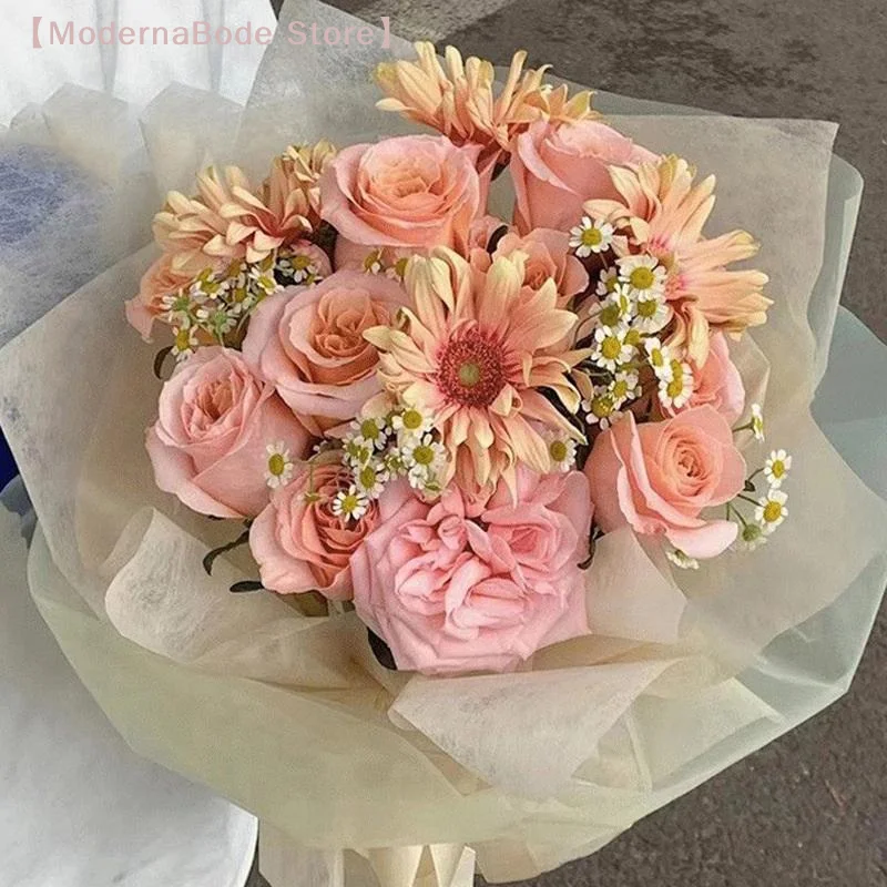 【M】38 Sheets Soft Milk Cotton Lining Paper Flower Wrapping Paper Flower Shop Floral Bouquet Paper For Florist Bouquet Wedding