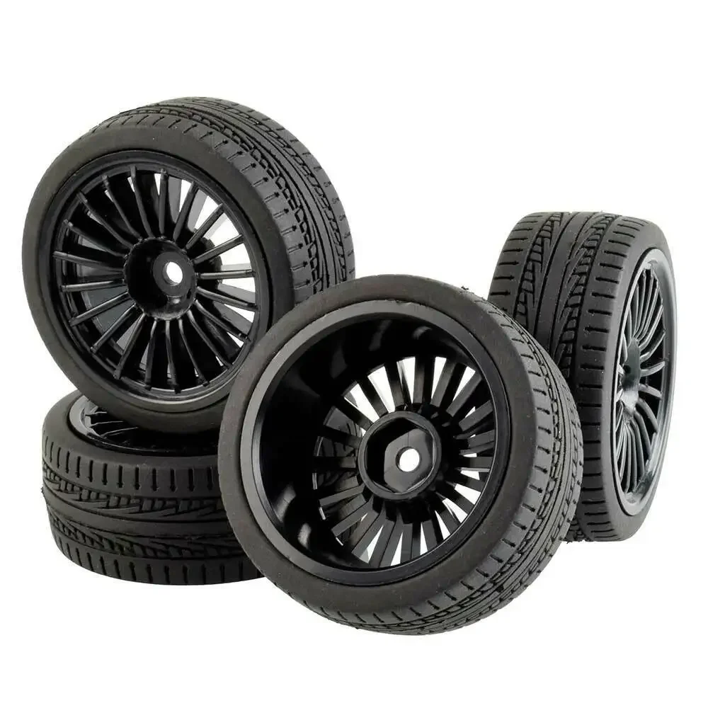 RC Rim04-6093 Grip Tires & Wheel 4PCS For HSP Racing 1/10 1:10 On-Road Car