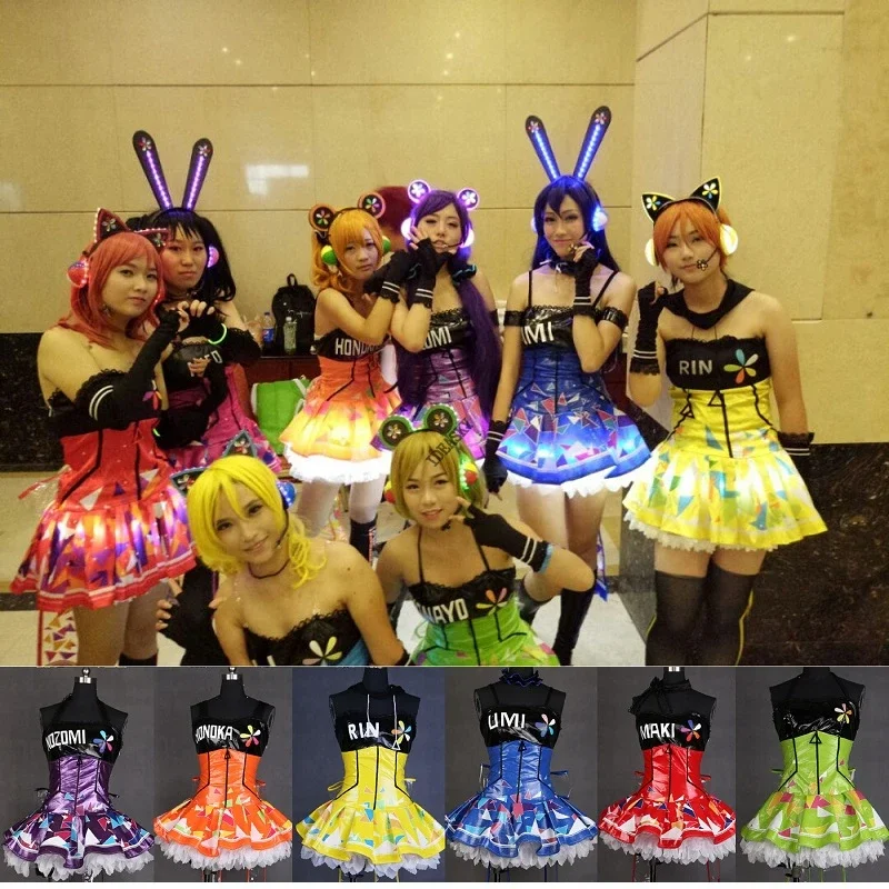 Lovelive Maki Nishikino Minami Kotori LED Fairy Idolized ชุดแม่บ้าน Awaken Love Live Cyber ฮาโลวีนคอสเพลย์สําหรับผู้หญิง