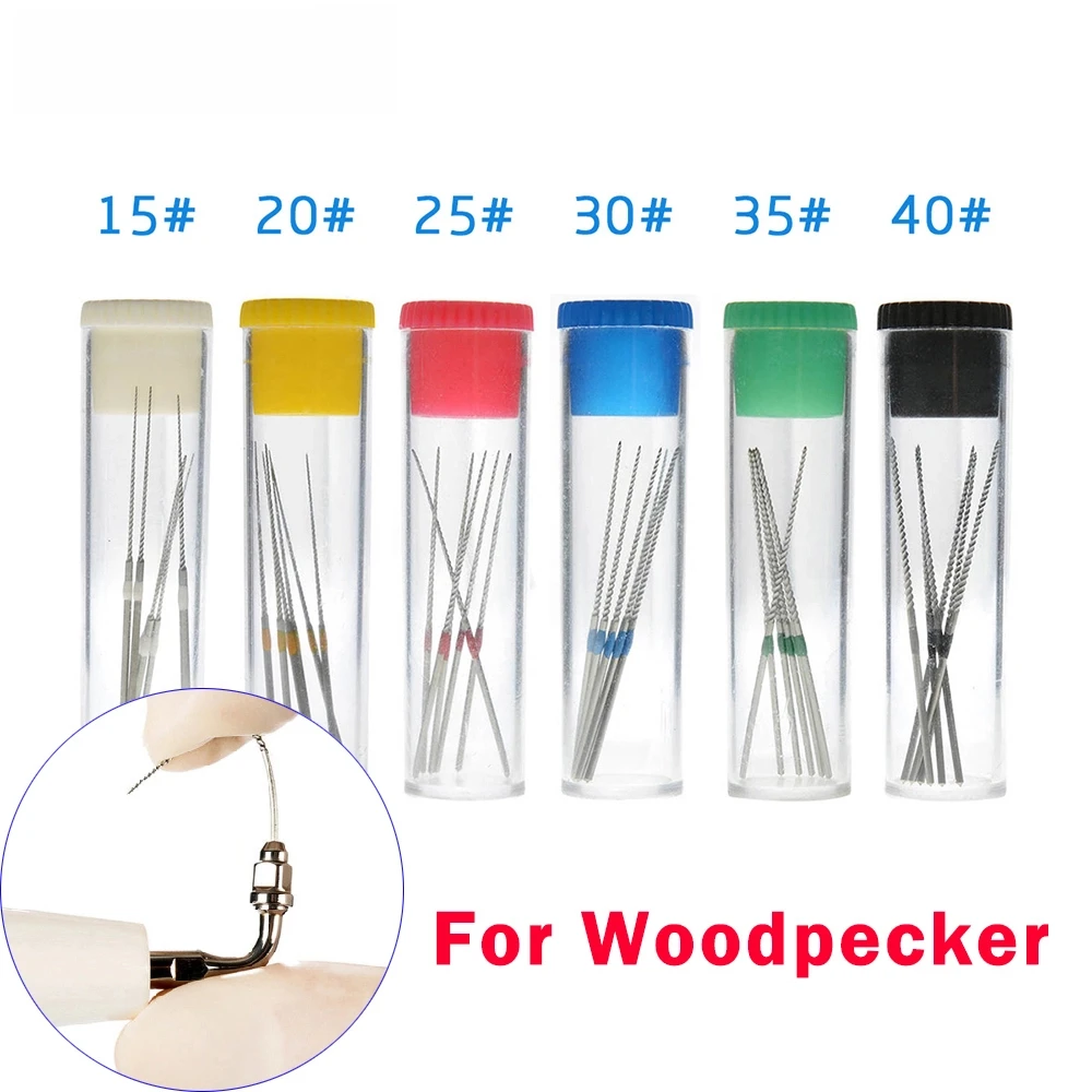 Picture 3: 6pcs/Bottle Dental U Files Root Canal Endodontic Files NITI with Scaler Tips E1 E2 For EMS Woodpecker Ultrasonic Scalers