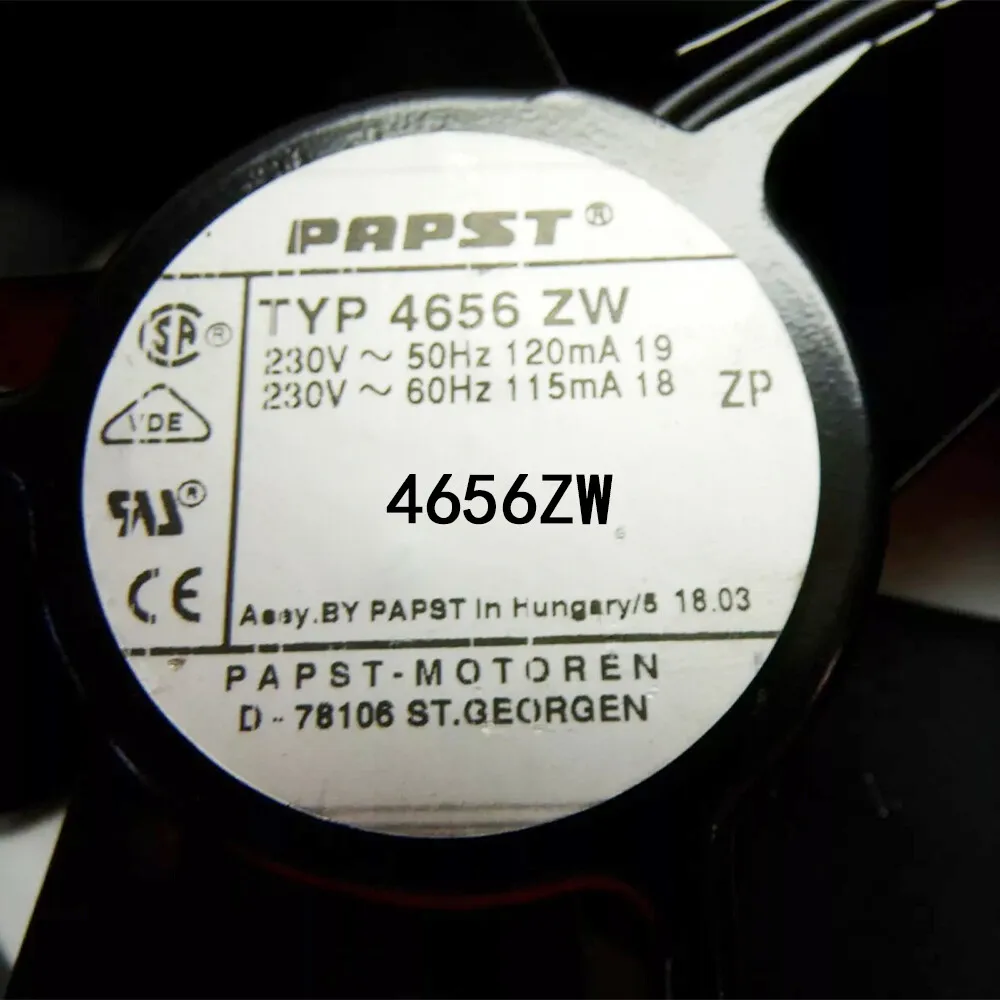 

For Ebmpaps 4656ZW Long Life Axial Fan 230VAC 19/17W 2650rpm 120x120x38mm-