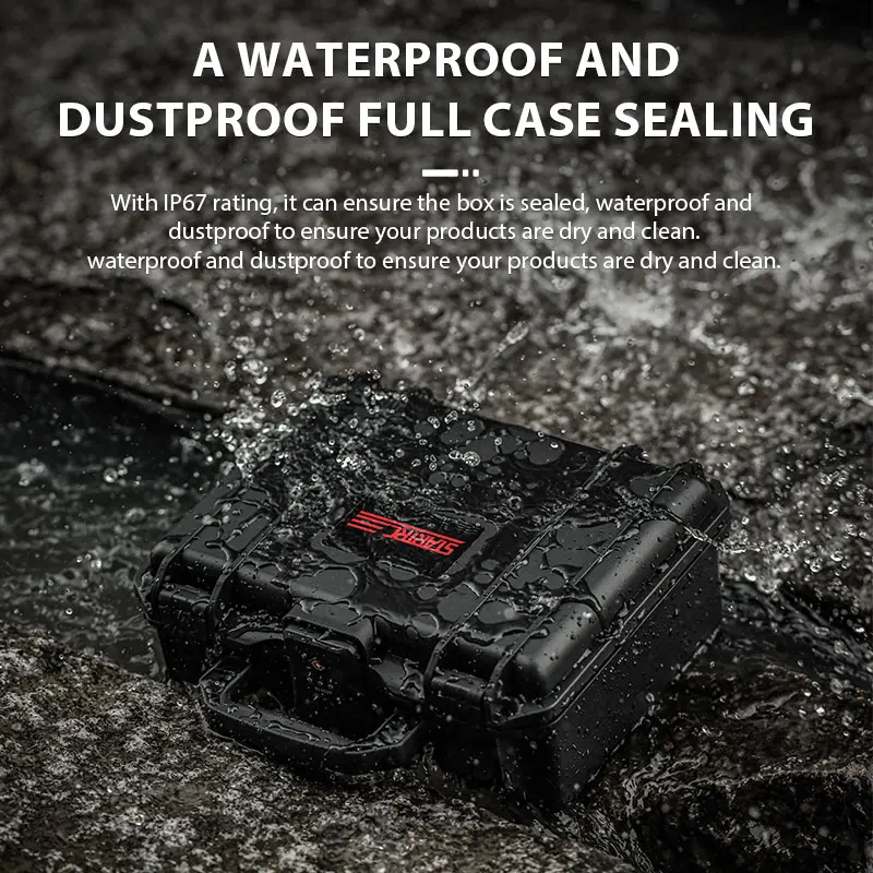 Startrrc para dji osmo pocket 3 acessórios tsa senha bloqueio 2 camada caixa à prova dwaterproof água caso duro portátil mala de transporte