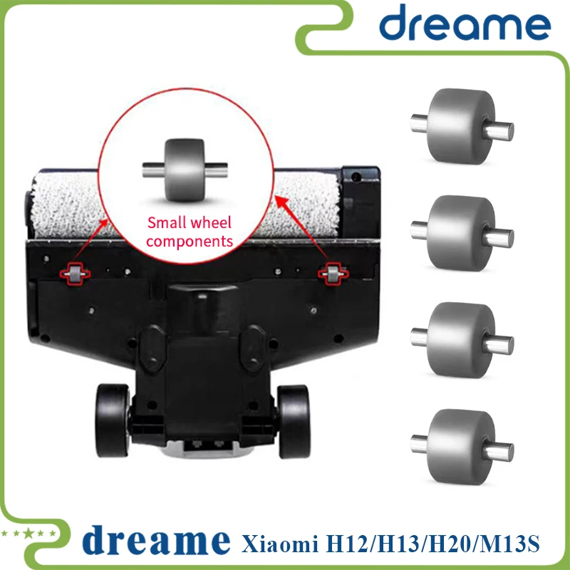 Replacement Wheels for Xiaomi Dreame H12/H12 PRO/H12 Pro Plus/H13/H20/M13S/Floor Scrubber Machine Motorized Heads Little Shaft
