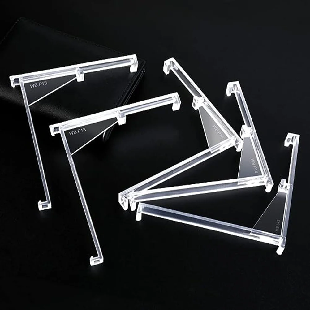 4 Pcs 3 5 Inch Transparent Plastic Curtain Positioning Clips for Valance Right Angle Blinds Vertical Blind Replacement Parts