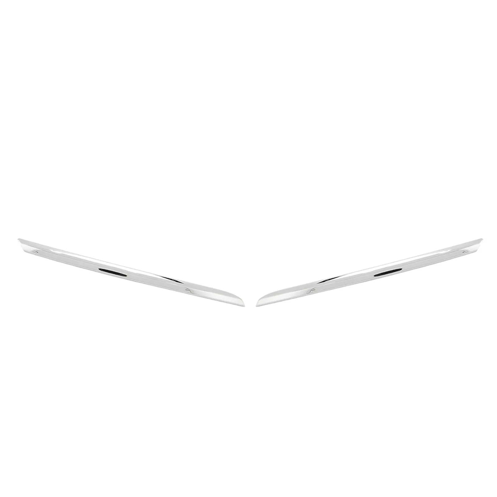 1 Pair Front Bumper Grille Strip Trim 620759133R Chrome Grille Trim Insert for Clio IV Facelift 2016 to 2019 620744268R