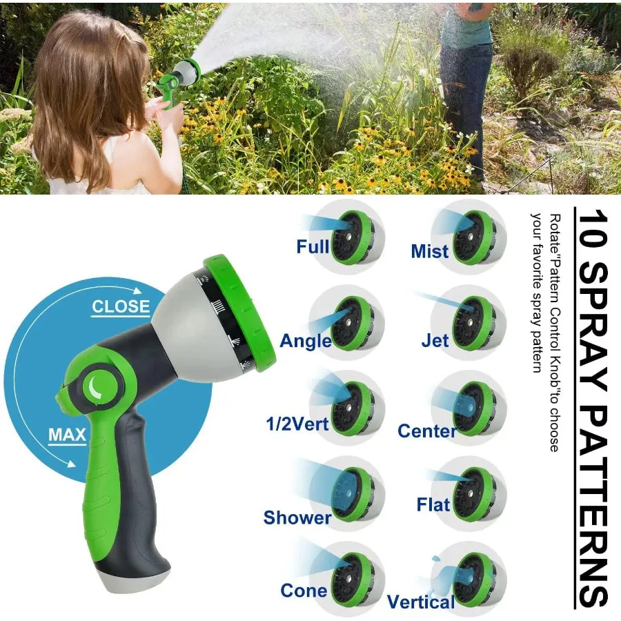 Tuyau d'arrosage en métal de 200 pieds pour une utilisation extérieure : construction durable en acier inoxydable Conception flexible et légère résistante aux coups de pied