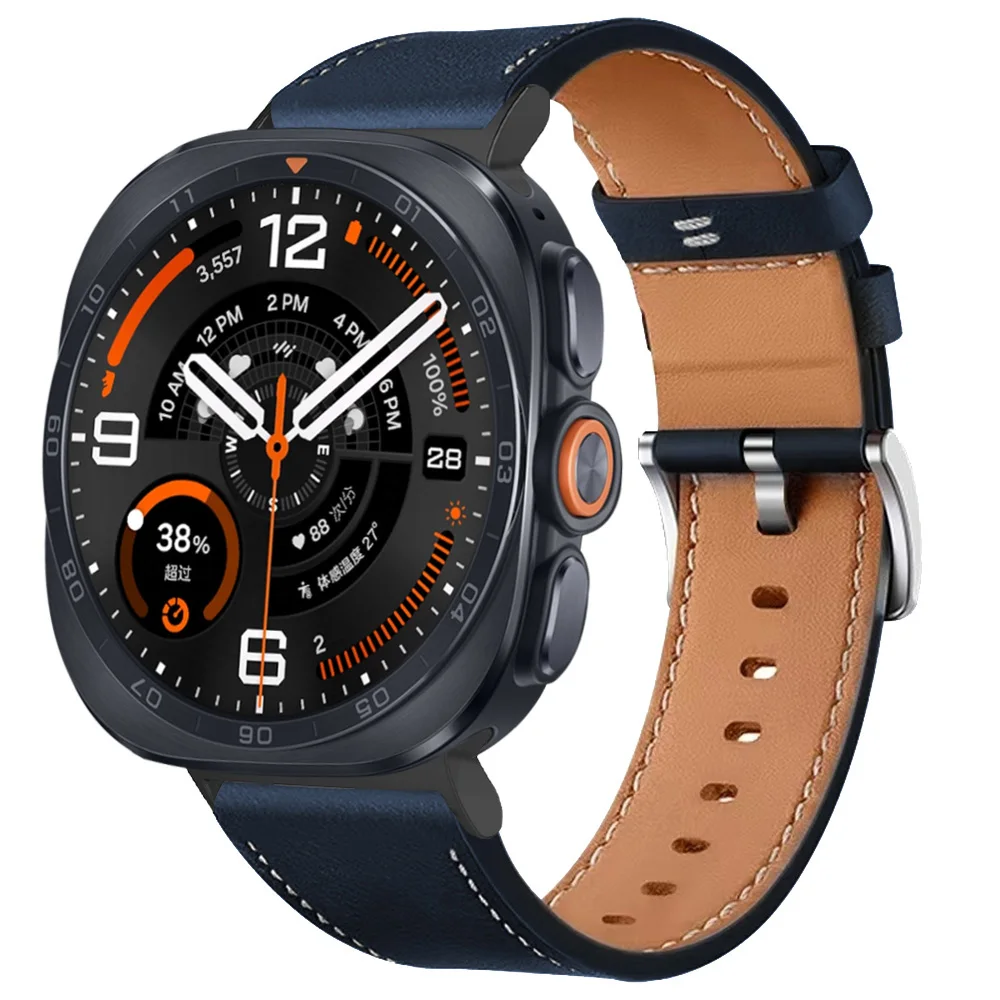 Lederarmband für Samsung Galaxy Watch Ultra2 Ultra 2025 47MM, weiches Armband für Galaxy Watch 9 8 40 44mm 8Classic Uhrenarmband – Detail 26