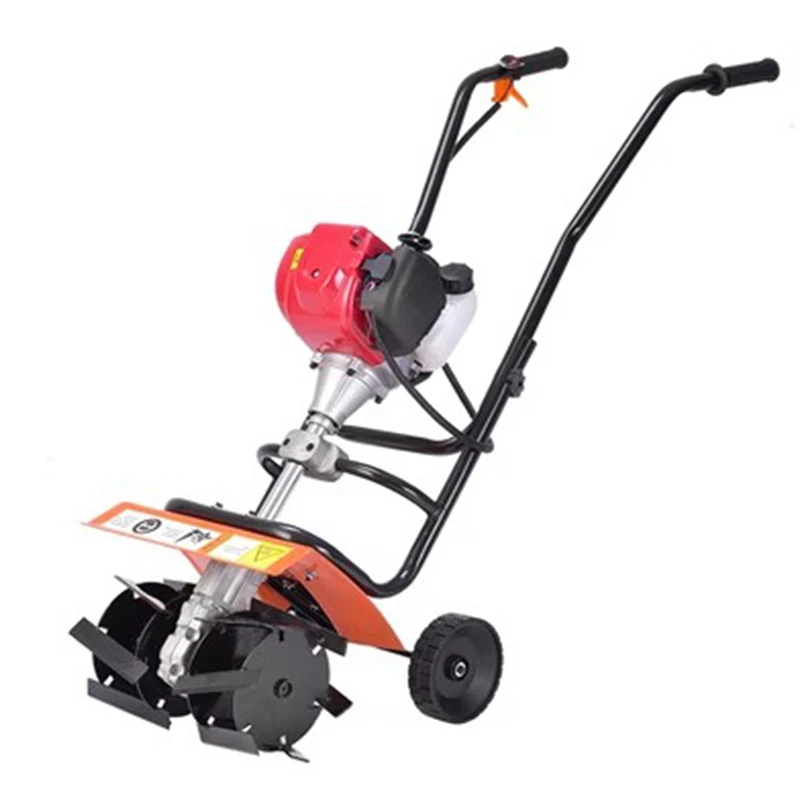 Mini Hand Push Walking Rotary Tiller 44-5 52CC 1.9kw 2 Stroke Gasoline Engine Walking Tractor Rotary Tiller,Walking Cultivator