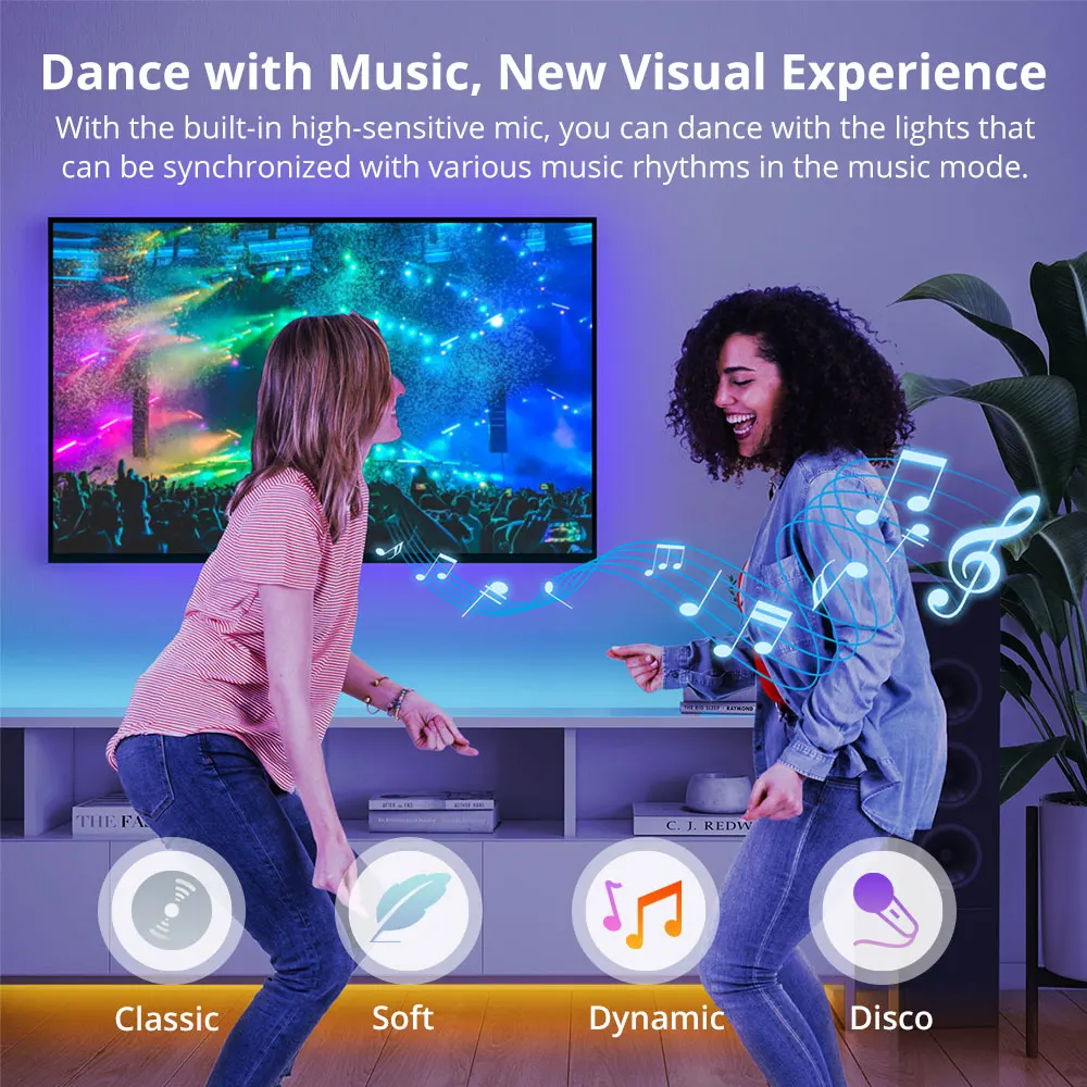 SONOFF L3 5M RGB Smart LED Light Strip Dimmable Flexible Strip Lights APP Remote Control Via EWeLink Alexa Google Home