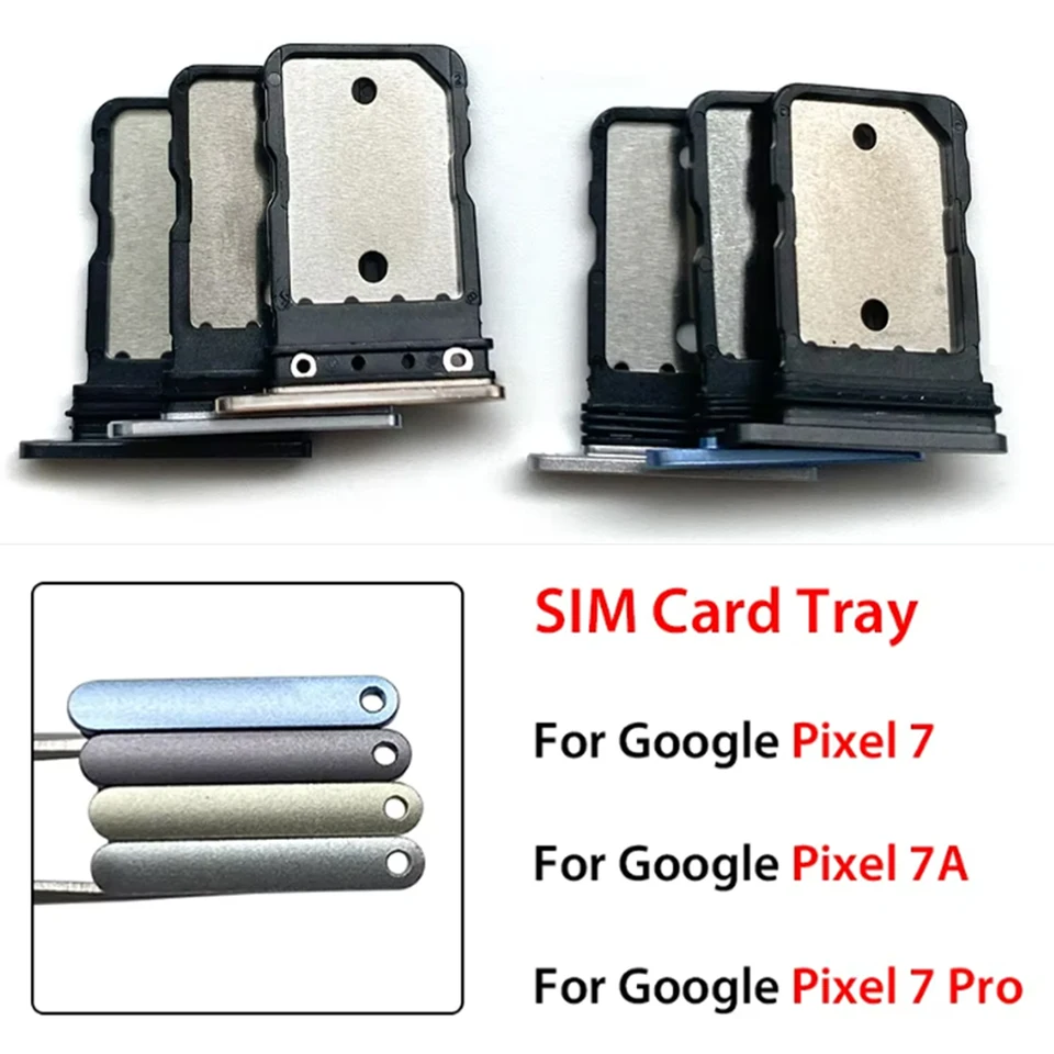 Bandeja para tarjeta SIM para Google Pixel 7/7 Pro/7A, soporte y conector de repuesto 4