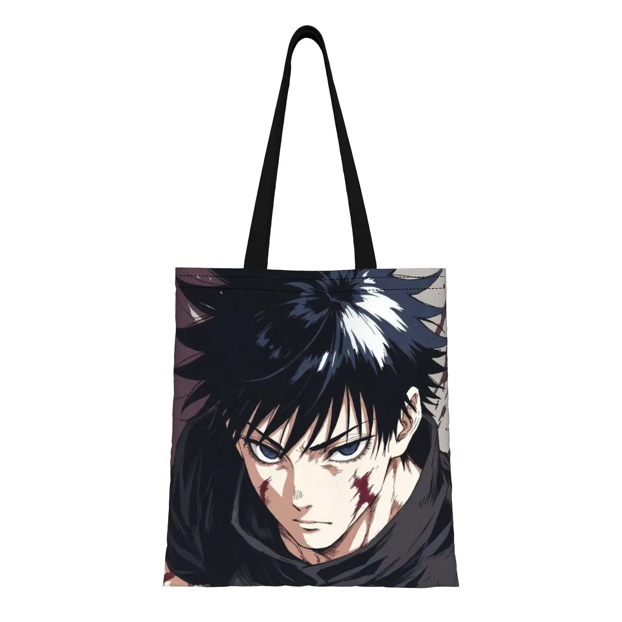 

Back to school season Megumi Fushiguro (9) Jujutsu Kaisen Canvas Tote Bag Perfect for Shopping Women's Top-Handle Bags