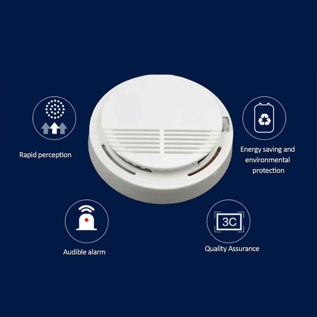 Independent Sound And Light Smoke Detector Sensor Fire Alarm Home Security System Firefighters Tuya Smoke Detector Protection