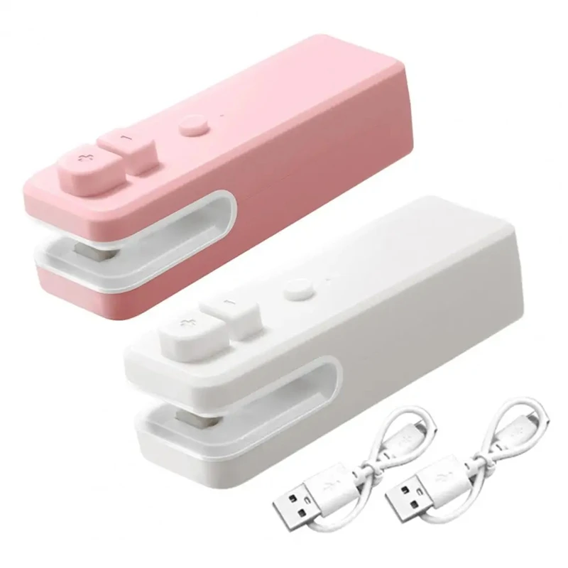 Mini Scellant de Sacs Rechargeable par USB, Portable, avec Coupeur, pour Snacks, Alisens, Sous Vide, Banc de Chaleur