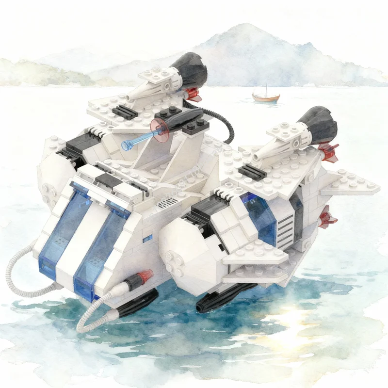 

443pcs MOC Futuron Spaceship Space Model Building Blocks Construction Creative Christmas Gifts DIY Idea Toy Education Brick