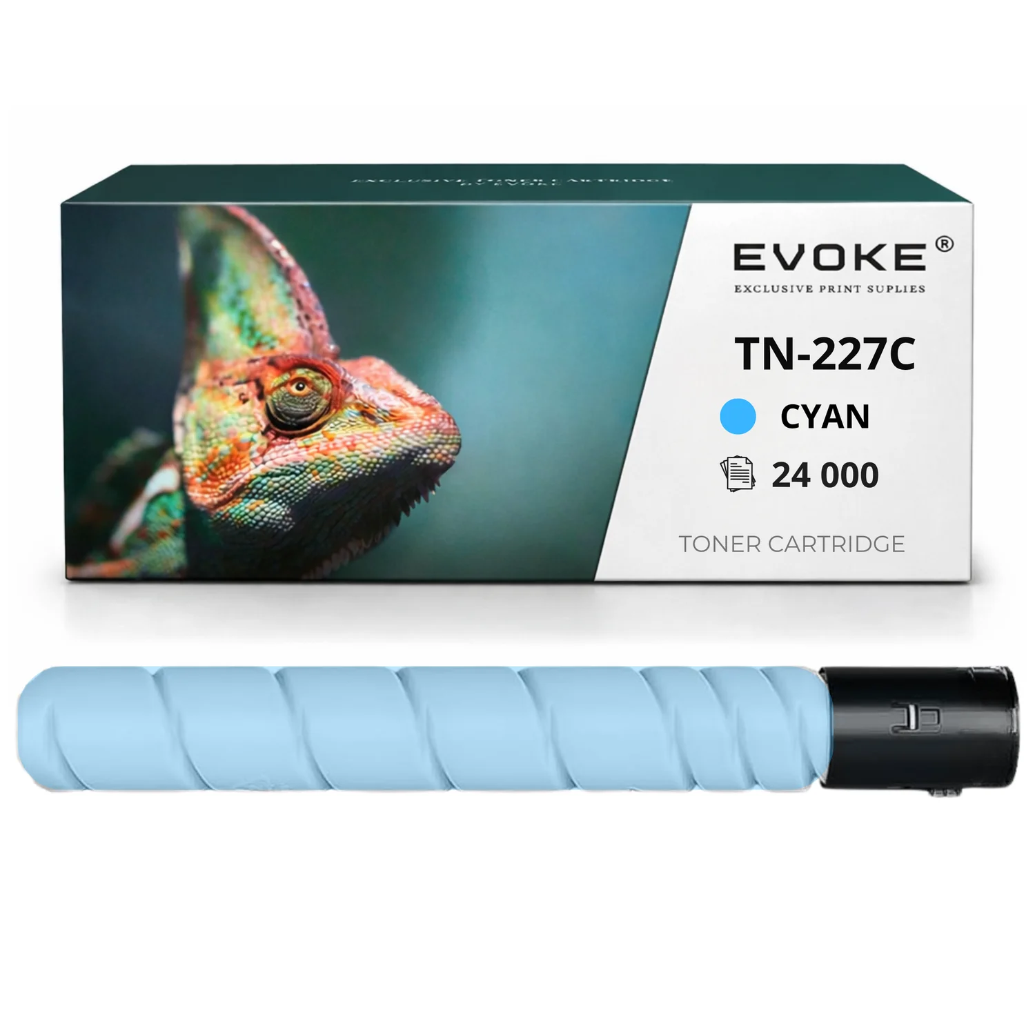 Evoke Compatibele Toner voor Konica Minolta Tn-227C Tn227C Tn-227 Tn227 Acvh450 Cyaan 24000 Pagina's Bizhub C257I