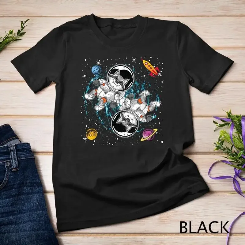 Camiseta unisex con diseño de Rocket Planets Astronaut Animal Trash Panda Space Raccoon