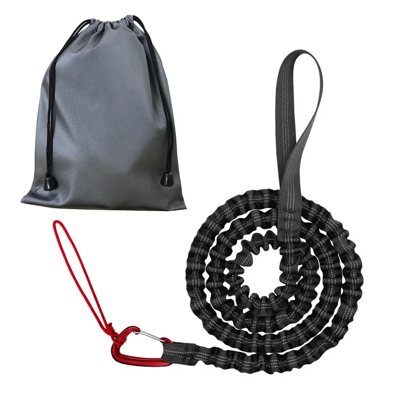 Tow Rope Bicycle Tow Bungee Child Cycling Stretch Pull Strap for Long Cycling Adventures Elastic Parent-Child Nylon Tow Rope
