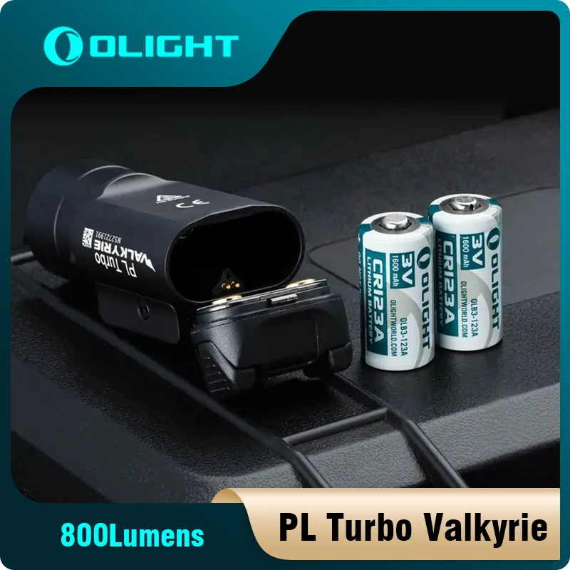 Olight PL Turbo Valkyrie Weaponlight Tactical Torch Lamp Spotlight Floodlight 800 Lumens Long Range Rail Mount Flashlight