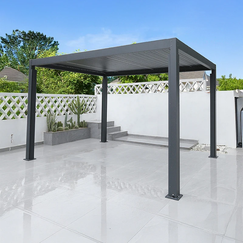 

Наружная алюминиевая беседка, водонепроницаемая моторизованная рамка с порошковым покрытием для сада, патио, беседки на заднем дворе