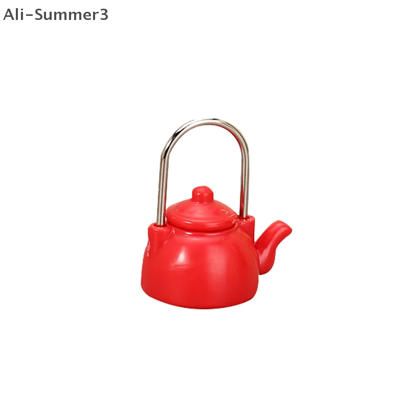 1 Set Giocattoli per bambini 1:12 Casa delle bambole in miniatura Zuppa Pentola Cucchiaio Pan Bollitore Modello Cucina Pentole Accessori Decorazione fai da te