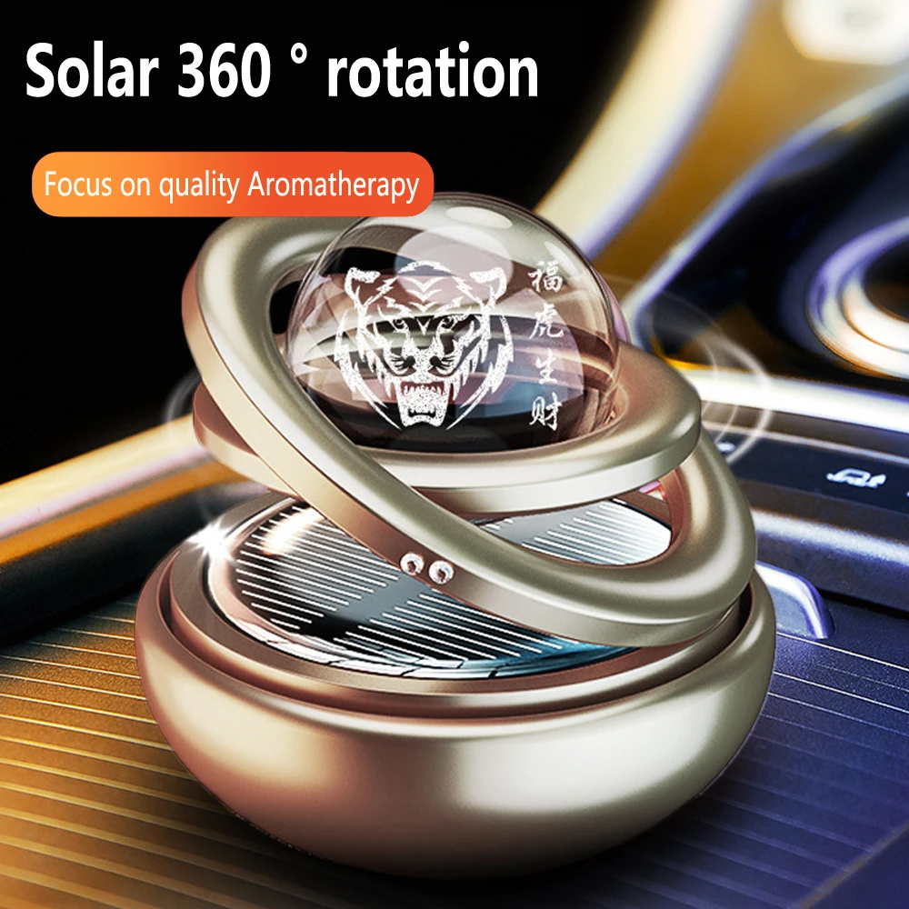 Solar Rotating Car Air Freshener Auto Perfume Interior Accessories Men And Women Original Aroma Diffuser Fragrance Ornaments