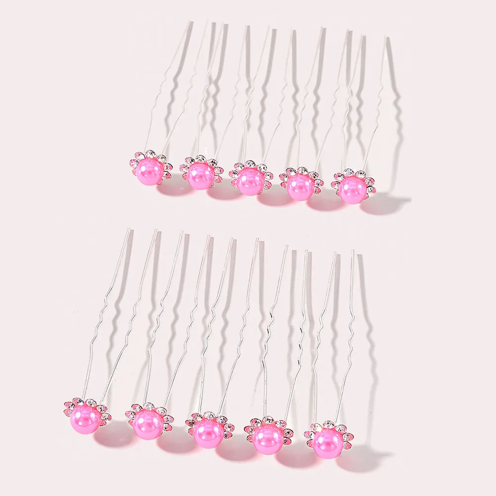 

20 шт. женских заколок для волос с жемчугом, U-образные, для свадьбы, вечеринки, повседневного использования, праздничные, стильные, модные аксессуары для волос