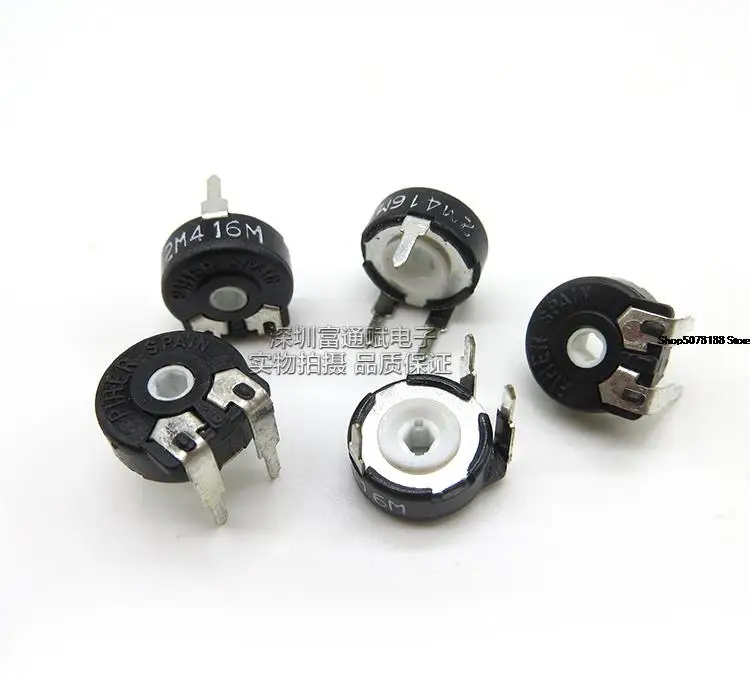 Original Adjustable Resistor Ohm Horizontal Hexagonal Pt10 Potentiometer 10K