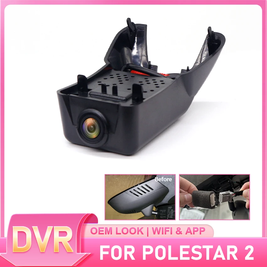 Dash Cam for Polestar 2 Polestar2 2025 2024 2023 2022 2021 2020,Car DVR Dashcam Camera Video Recorder For Volvo Polestar 2