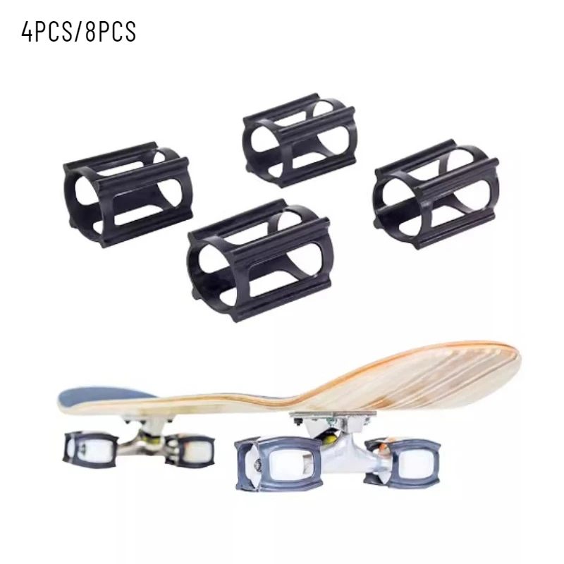 4/8PCS Skateboard Wheel Cover for Beginners Dolphin Jumping Wheel Lock Trainer Beginner Skateboard Assisted TPU